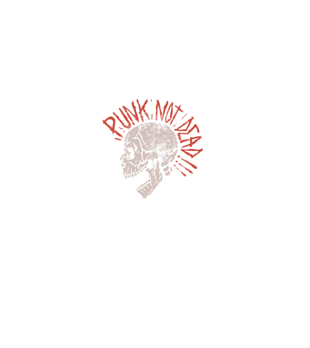 Punk Not Dead model negru pe tricou