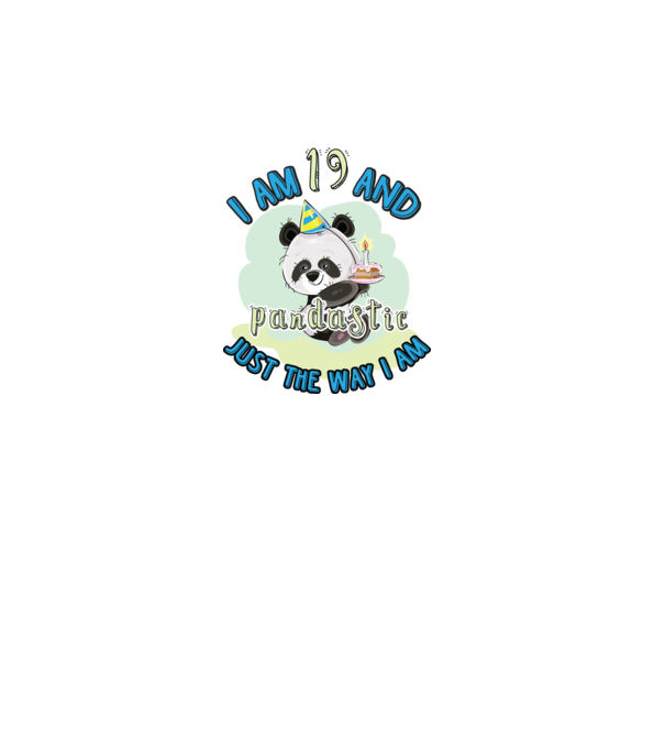 PANDASTIC 19 model alb pe tricou