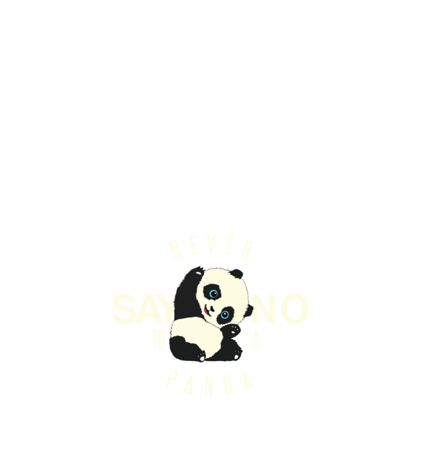 Never say no model negru pe tricou