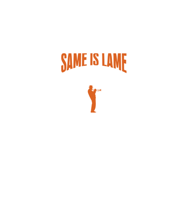 Same is lame trumpet model negru pe tricou