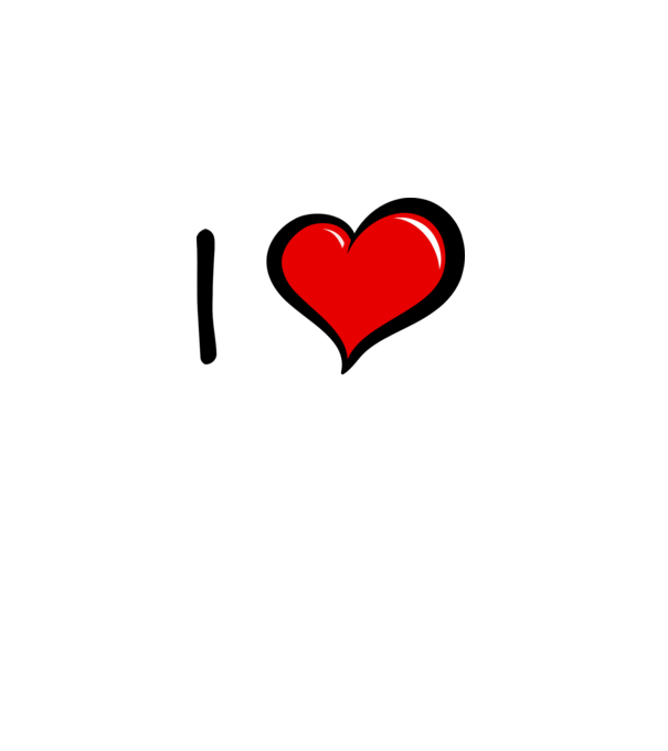 ilove model alb pe tricou