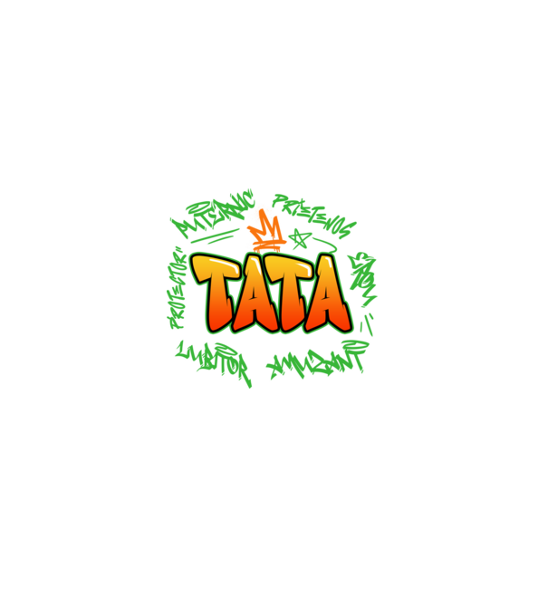 Graffiti tata model negru pe tricou