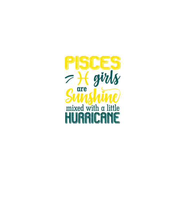 Sunshine with Hurricane PISCES model negru pe tricou