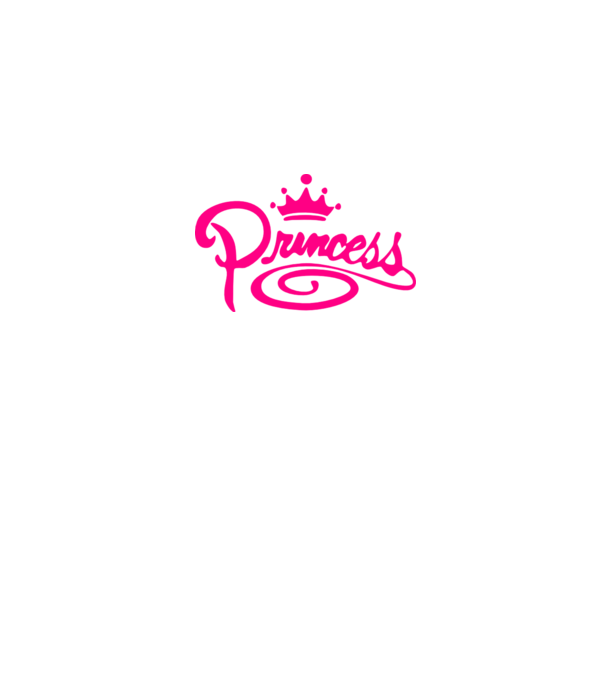 Princess model alb pe tricou