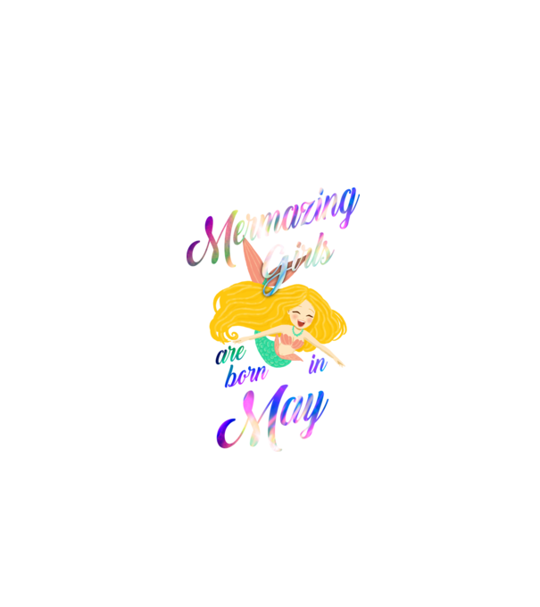 Mermazing girls are born may model negru pe tricou