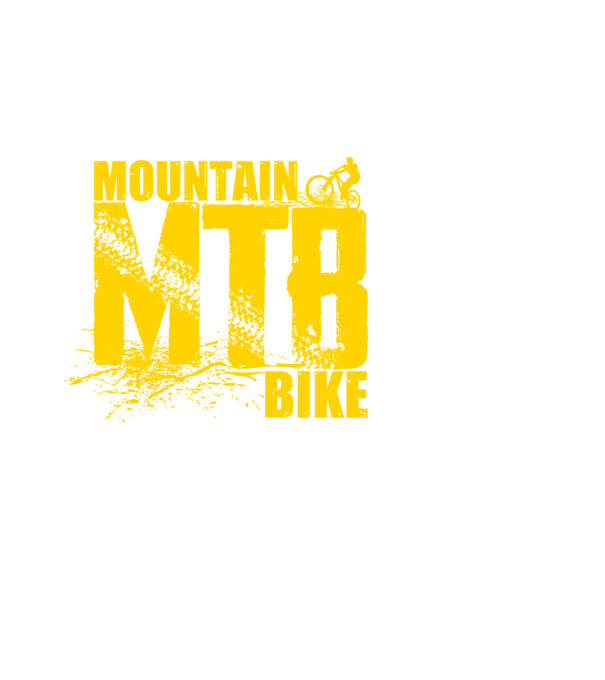 MTB model alb pe tricou