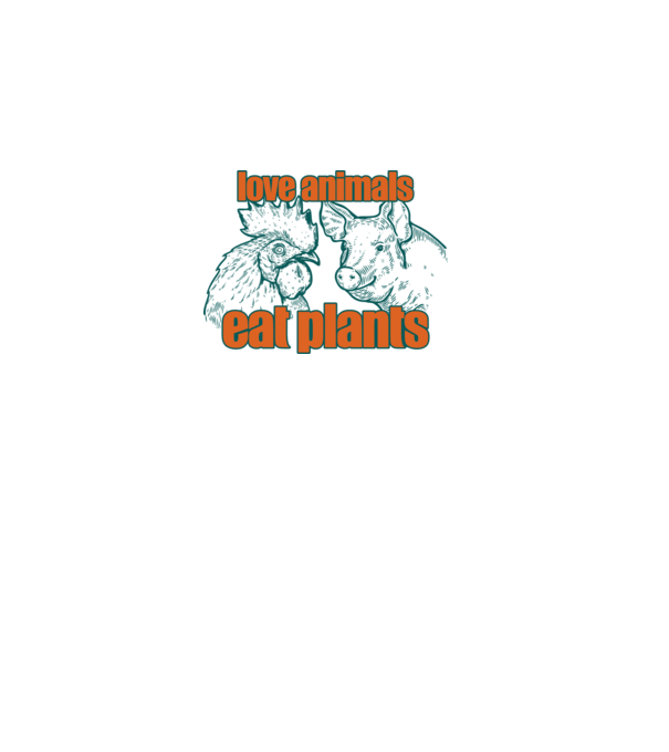 love animals model alb pe tricou