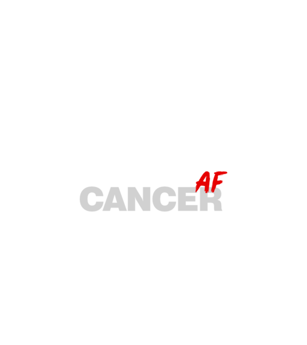 CANCER as fuck model negru pe tricou