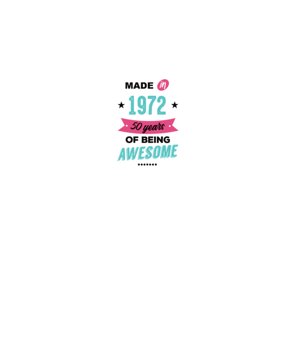 MADE in 1972 model gri pe tricou