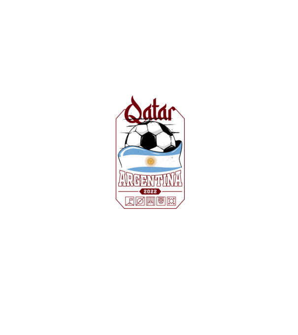 Qatar teams Argentina model negru pe tricou
