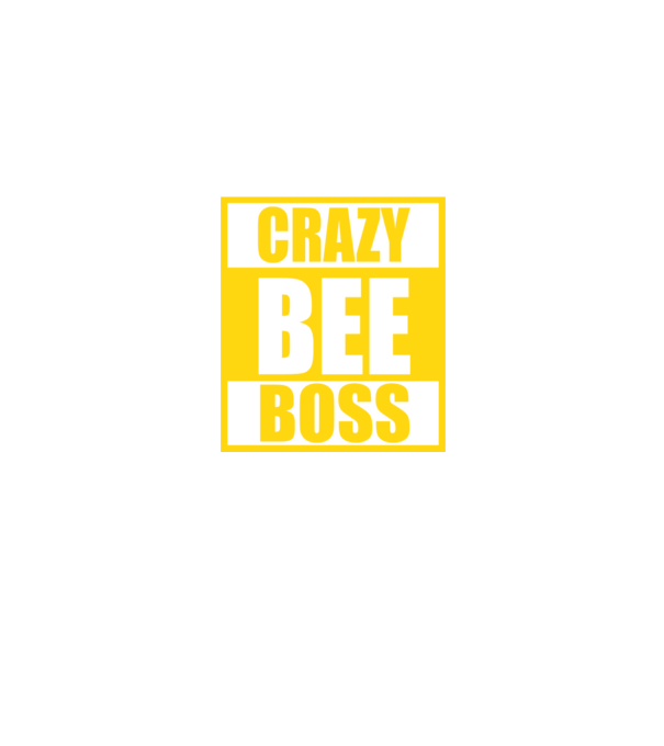 Crazy bee boss model negru pe tricou