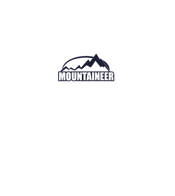 mountaineer model gri pe tricou