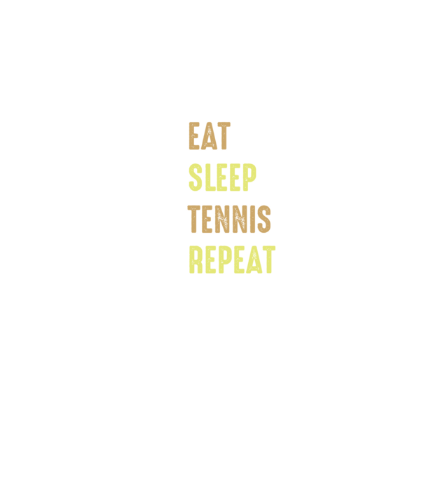 eat sleep tennis repeat model negru pe tricou