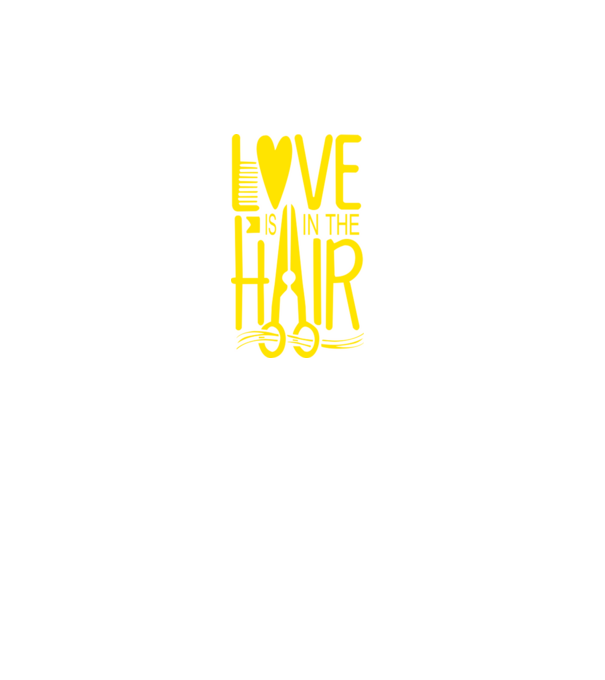 Love is in the hair model turcoaz pe tricou