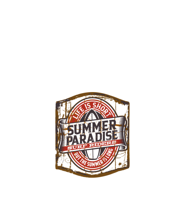 Summer Paradise model negru pe tricou