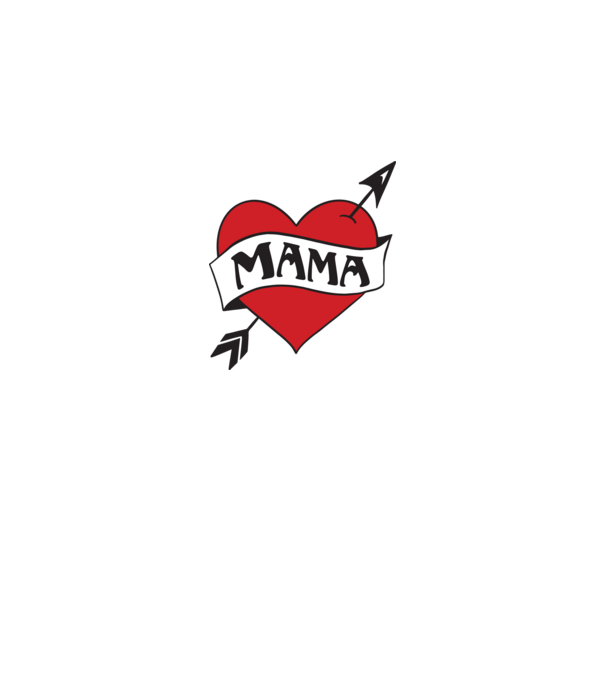 mama model alb pe tricou