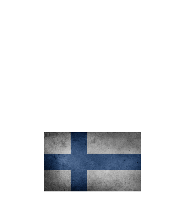 FINLAND model negru pe tricou