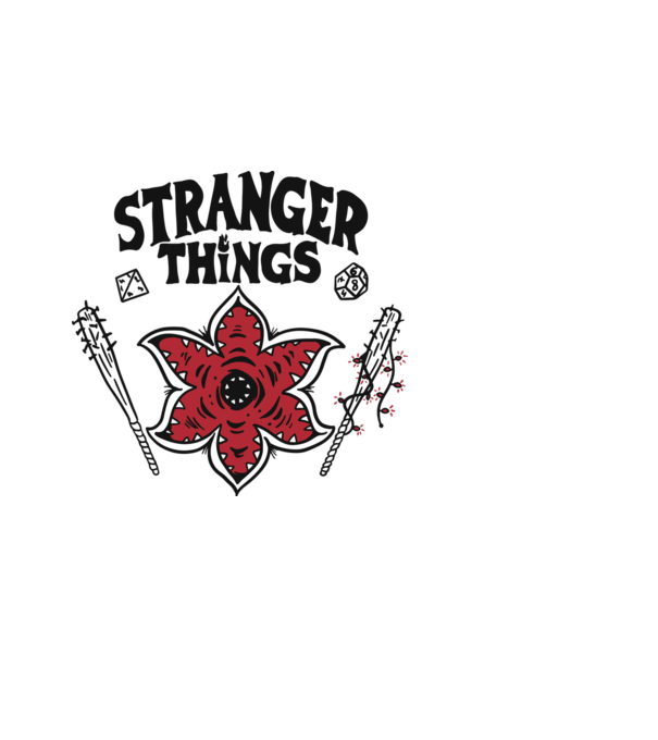 stranger things demogorgon head2 model albastru deschis pe tricou