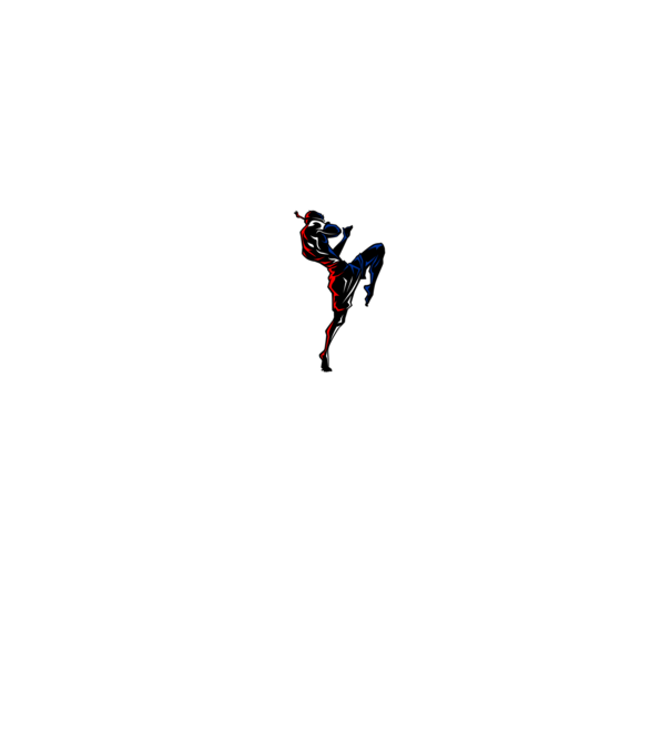 Muay Thai model negru pe tricou