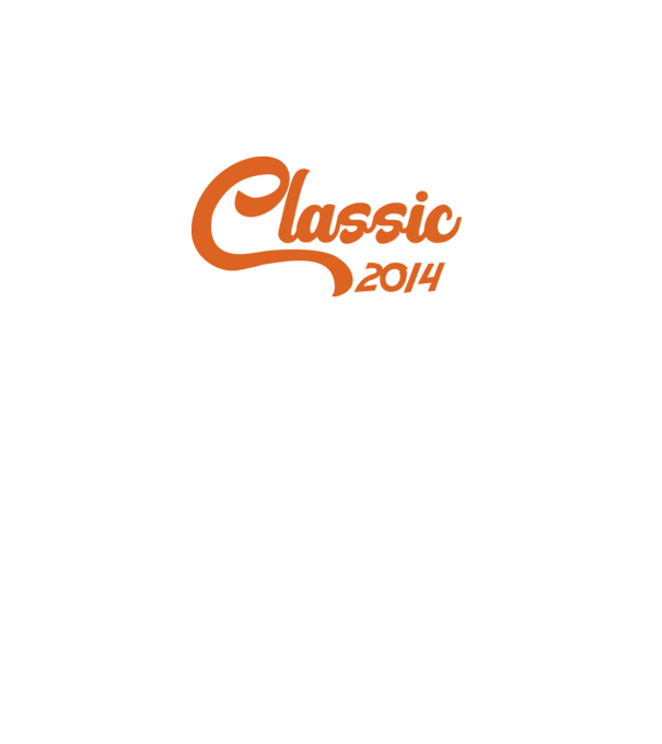 2014 Classic model alb pe tricou