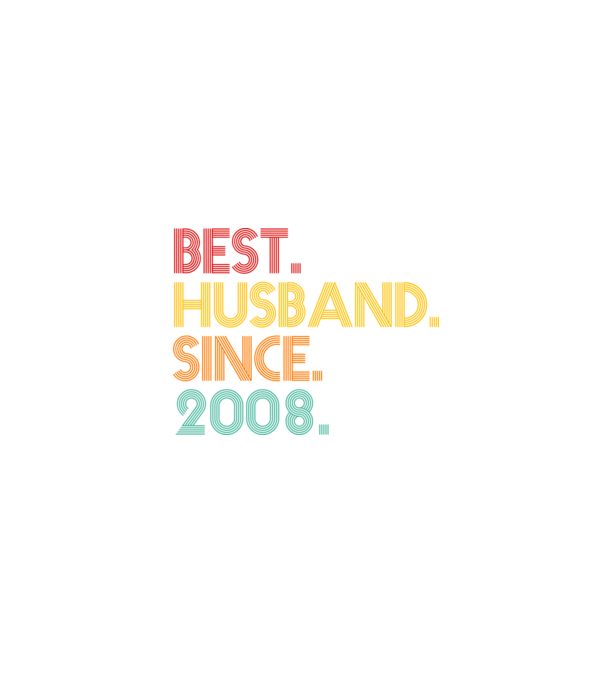 best husband since 2008 retro model negru pe tricou