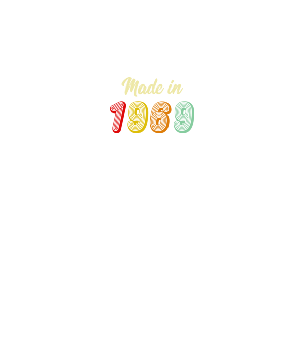 made in 1969 retro model negru pe tricou