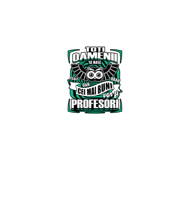 Toți oamenii profesori model negru pe tricou