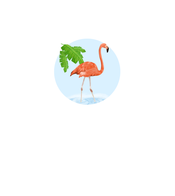 Flamingo model gri pe tricou