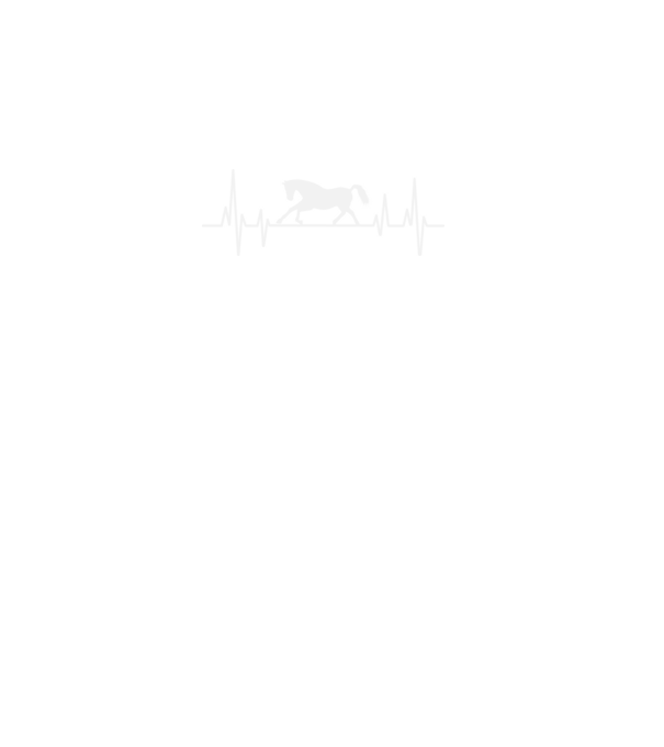 horse heartbeat model negru pe tricou