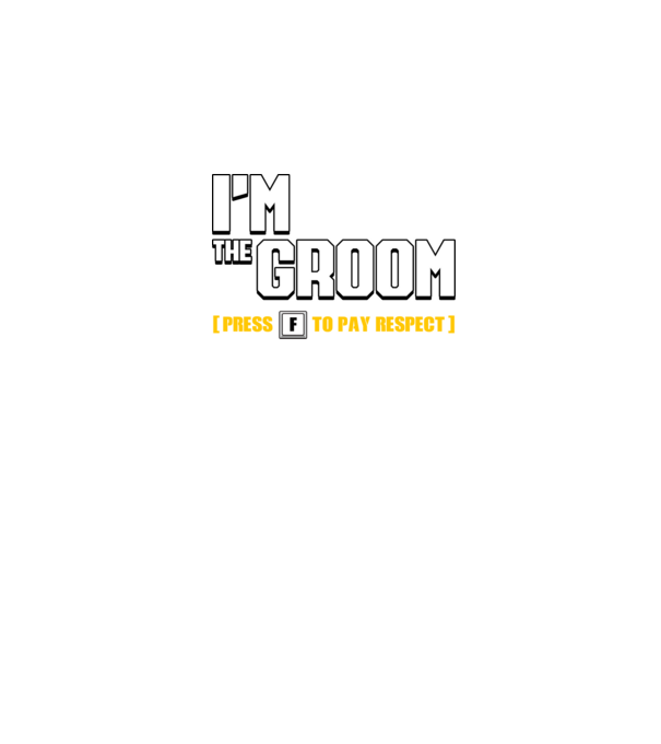 I'm the Groom model negru pe tricou