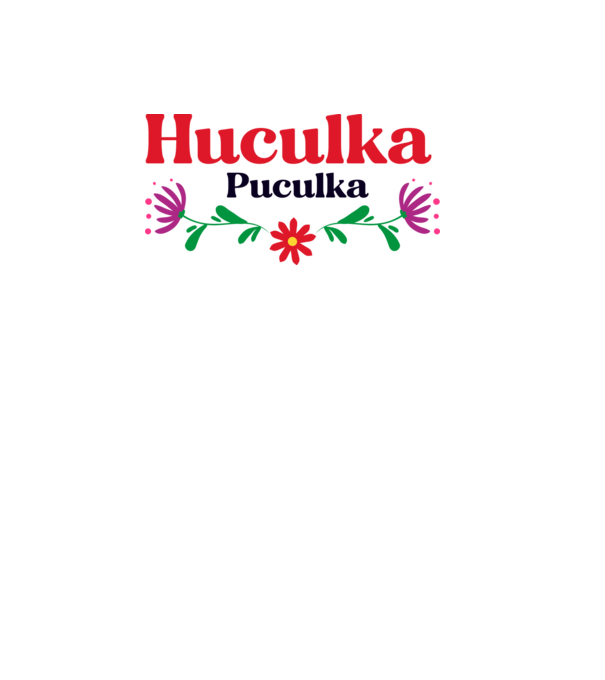 Huculka Puculka model alb pe tricou