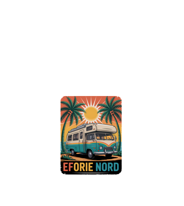 Eforie Nord model alb pe tricou