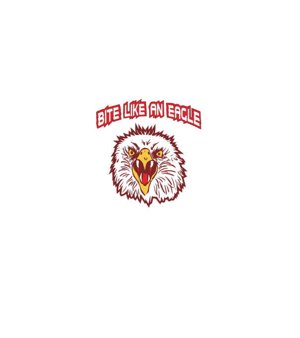bite like an eagle cobra kai model negru pe tricou