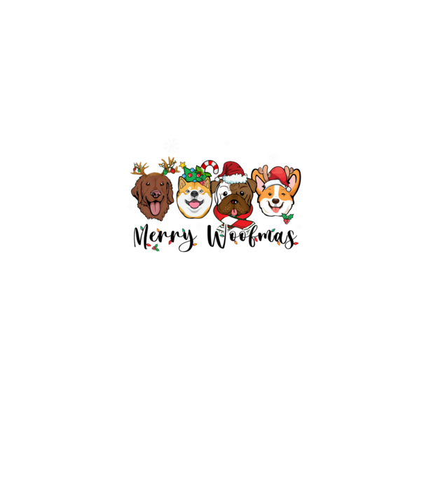 Merry woofmas 2 model gri pe tricou