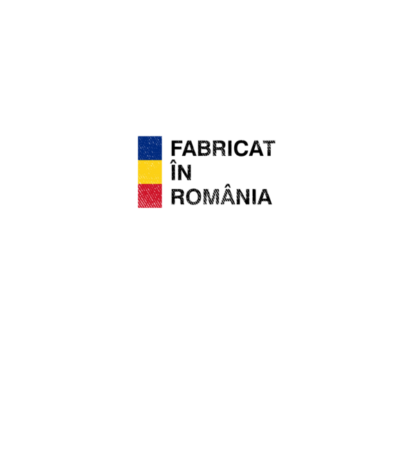 Fabricat în România model negru pe tricou