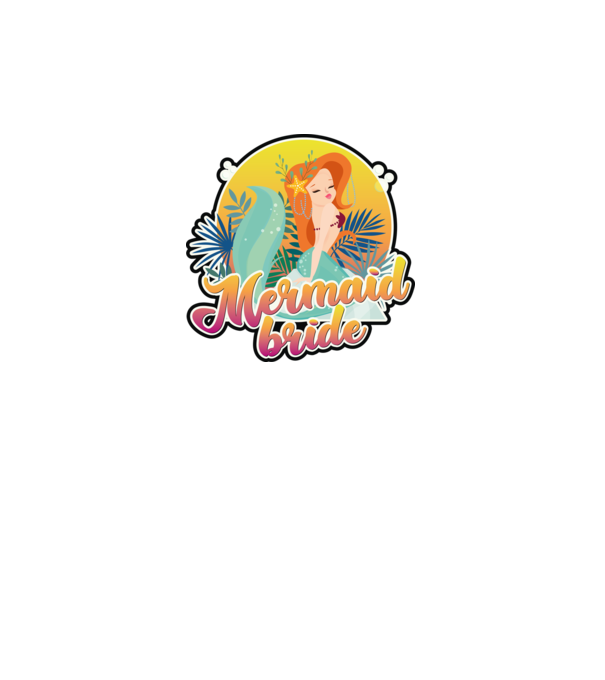 Mermaid bride hawaii model nisipiu pe tricou