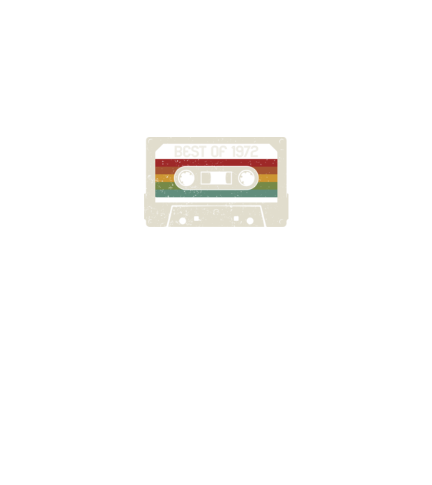 retro tape 1972 vintage model negru pe tricou