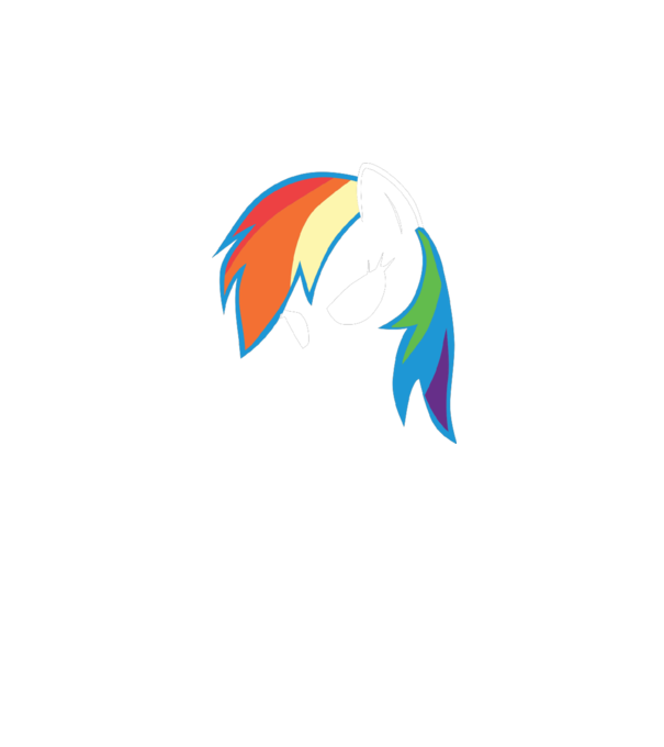 Rainbow Dash model gri pe tricou