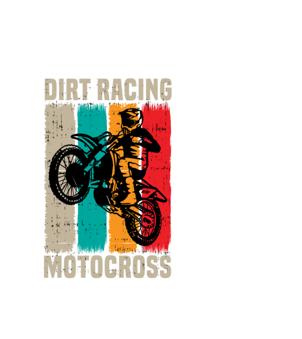 motocross model alb pe tricou