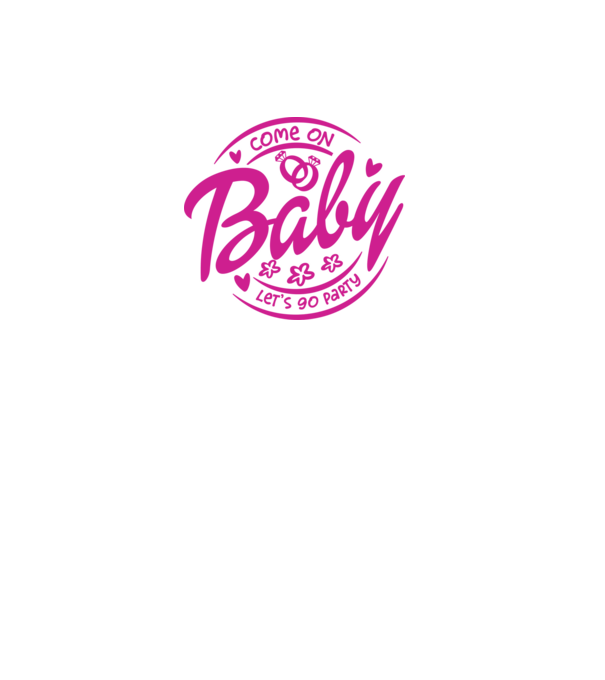 Bride Barbies Baby lets go party model alb pe tricou
