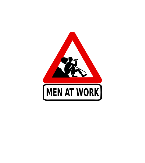 men at work model galben neon pe tricou