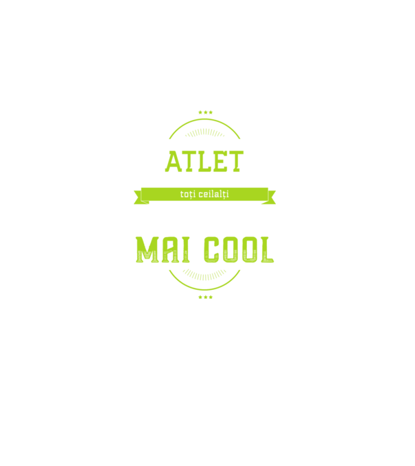 sunt atlet, la fel ca toți ceilalți, dar mult mai cool model negru pe tricou