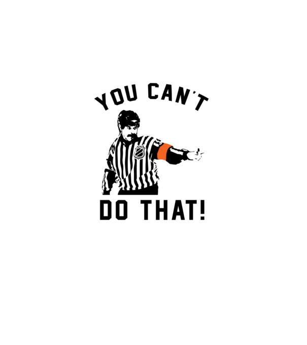 'You can''t do that!' model alb pe tricou