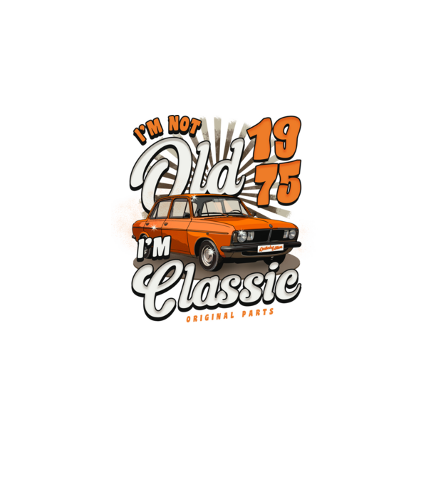 DACIA 1975 model negru pe tricou