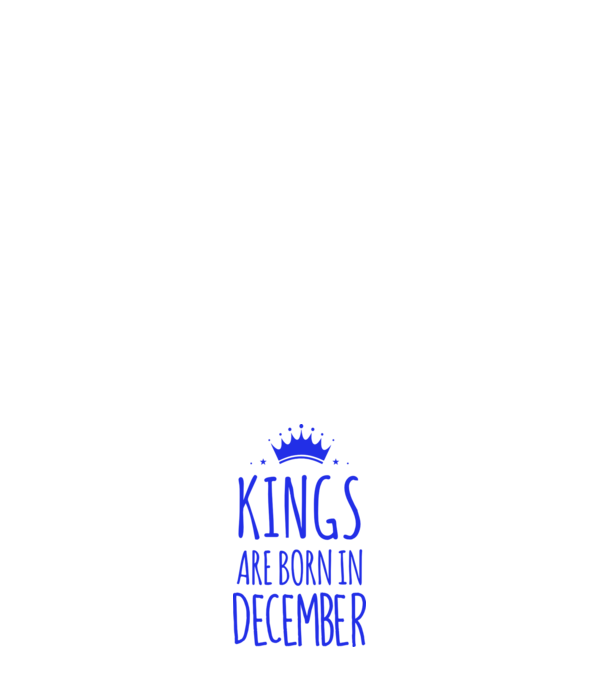 Kings are born in - December model roșu pe tricou