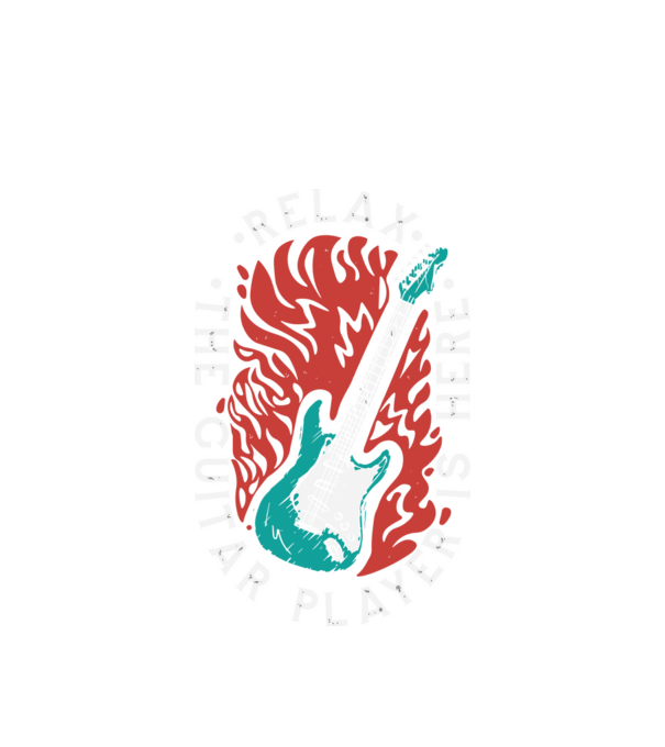 Relax model alb pe tricou