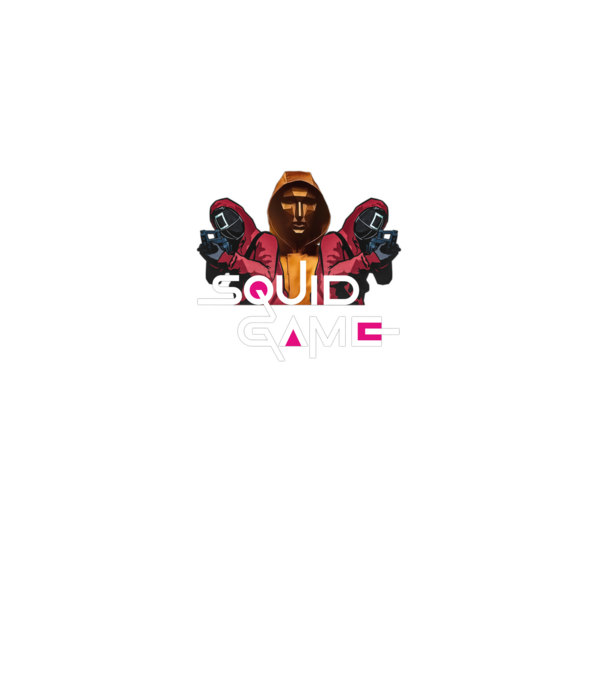 squid game poster model negru pe tricou
