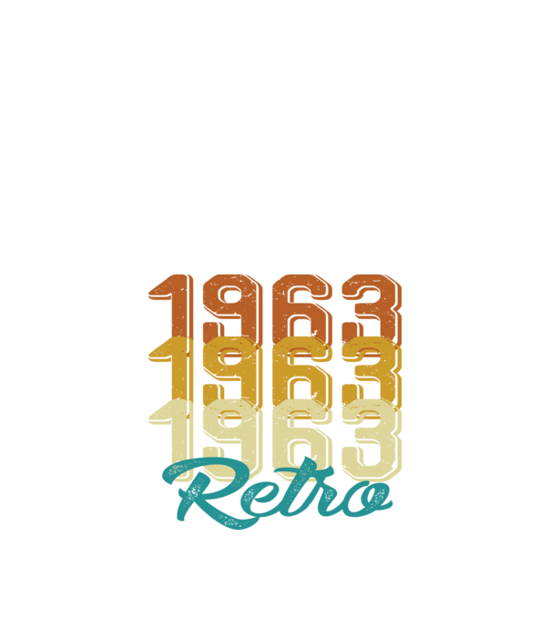 1963 Retro model alb pe tricou