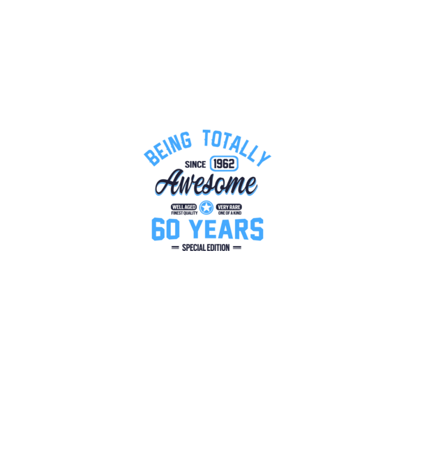 60 years of being totally awesome model gri pe tricou