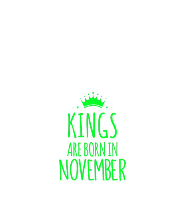 Kings are born in - November model albastru închis pe tricou